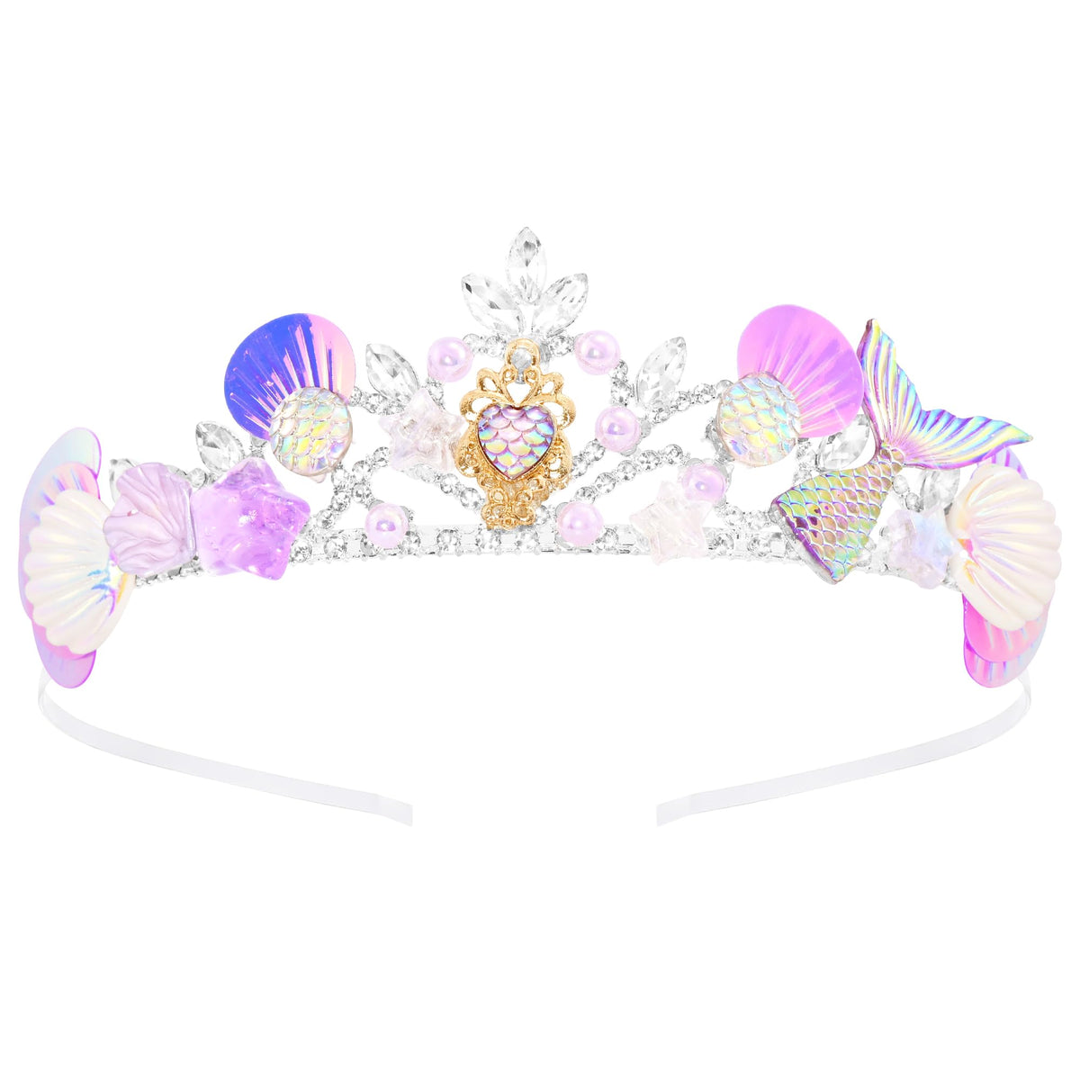 TAROSE Crystal Tiaras for Women Princess Birthday Crowns for Girls