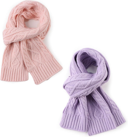 Zsedrut Warm Baby Scarf Winter Boys Girls Neck Warmer Knitted Toddler Neck Scarves