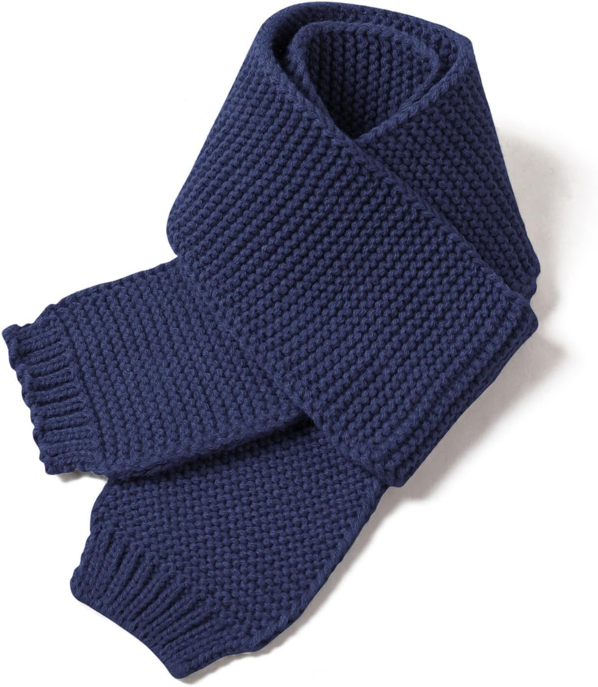 Kids Knit Scarf Toddler Winter Warm Scarves Neck Warmer Fashion Solid Color Scarf for Boys Girls