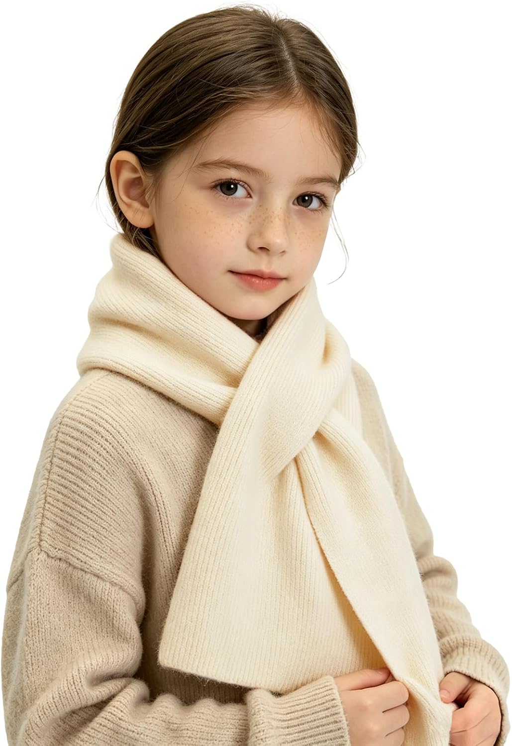 RUIKUNA Kids Scarf Girls Toddler Knitted Scarf Winter Baby Neck Warmer Boys