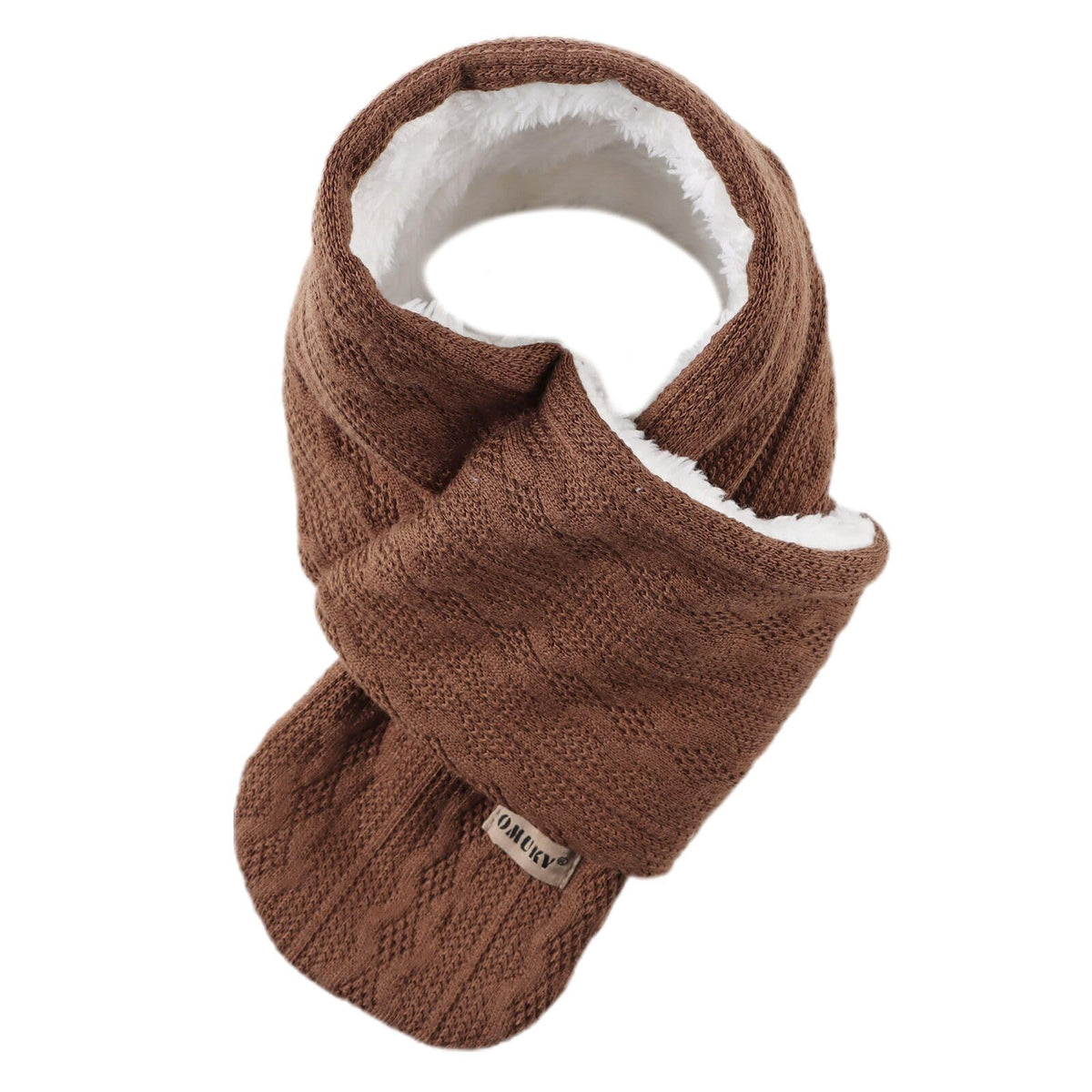 OMUKY Kids Scarf Fleece Warm Knitted Scarf Toddler Cold Weather Neck Warmer