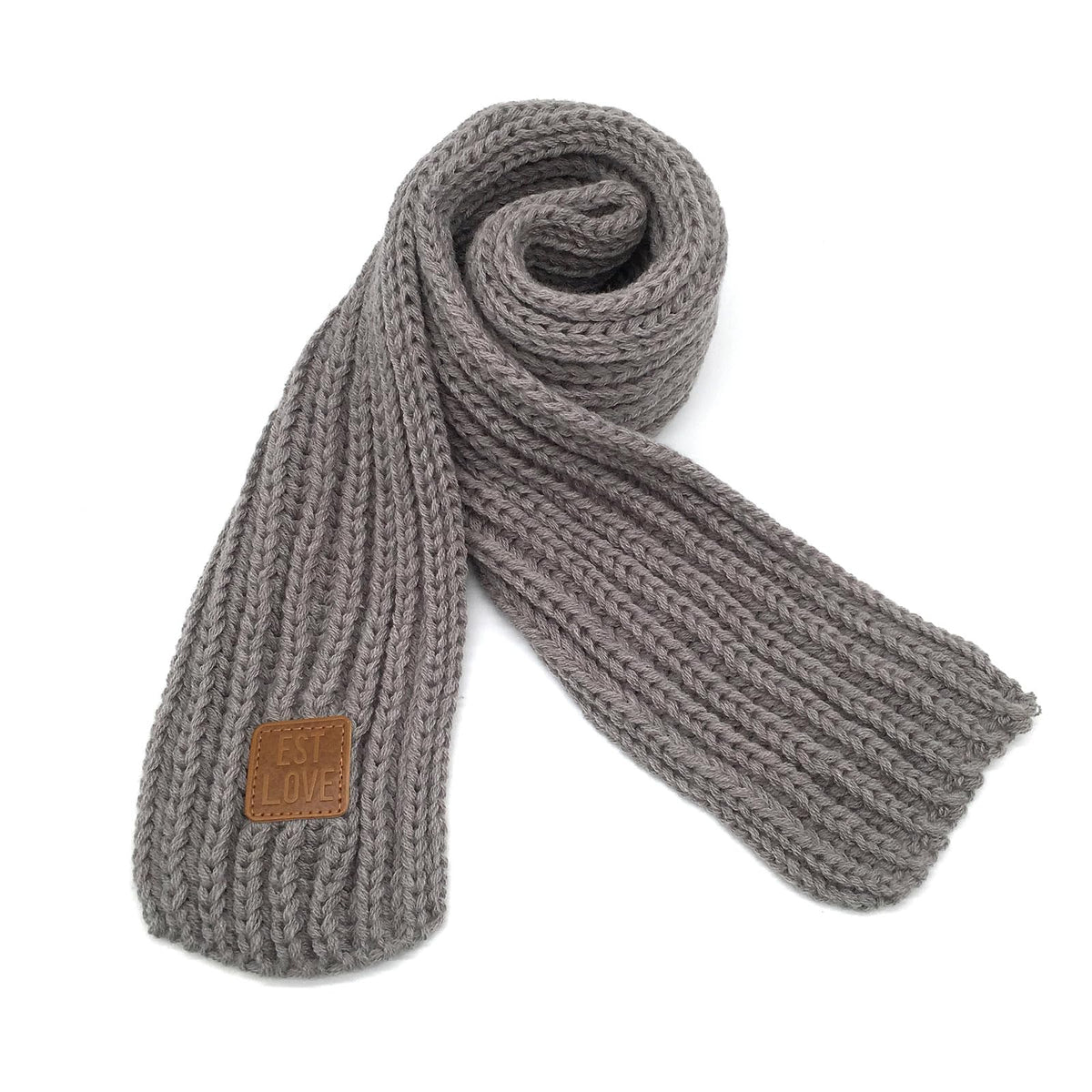 BEARUN Kids Knit Scarf Winter Fashion Solid Color Toddler Baby Scarves Wrap Neck Warmer