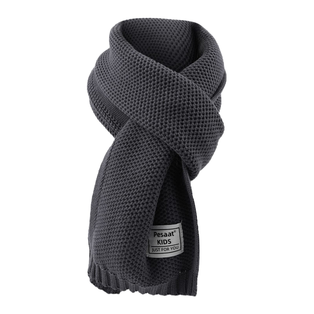 PESAAT Kids Winter Infinity Scarf Knit Cotton Toddler Boy Girls Scarves