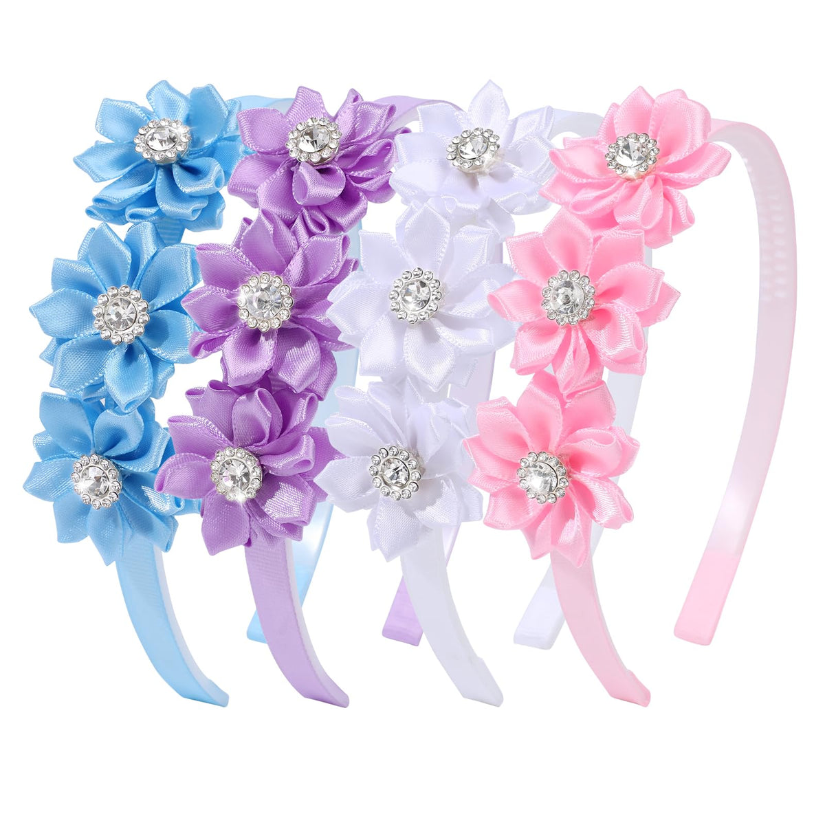 OAOLEER 4PCS Headband for Girls,Butterfly Headbands for Girls Toddlers Kids