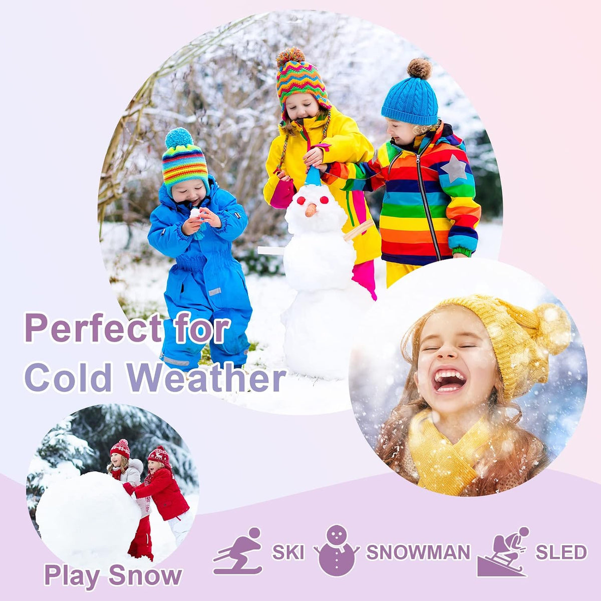 JANGANNSA Fleece Kids Scarf Warm Winter & Autumn Neck Warmer for Boy & Girl