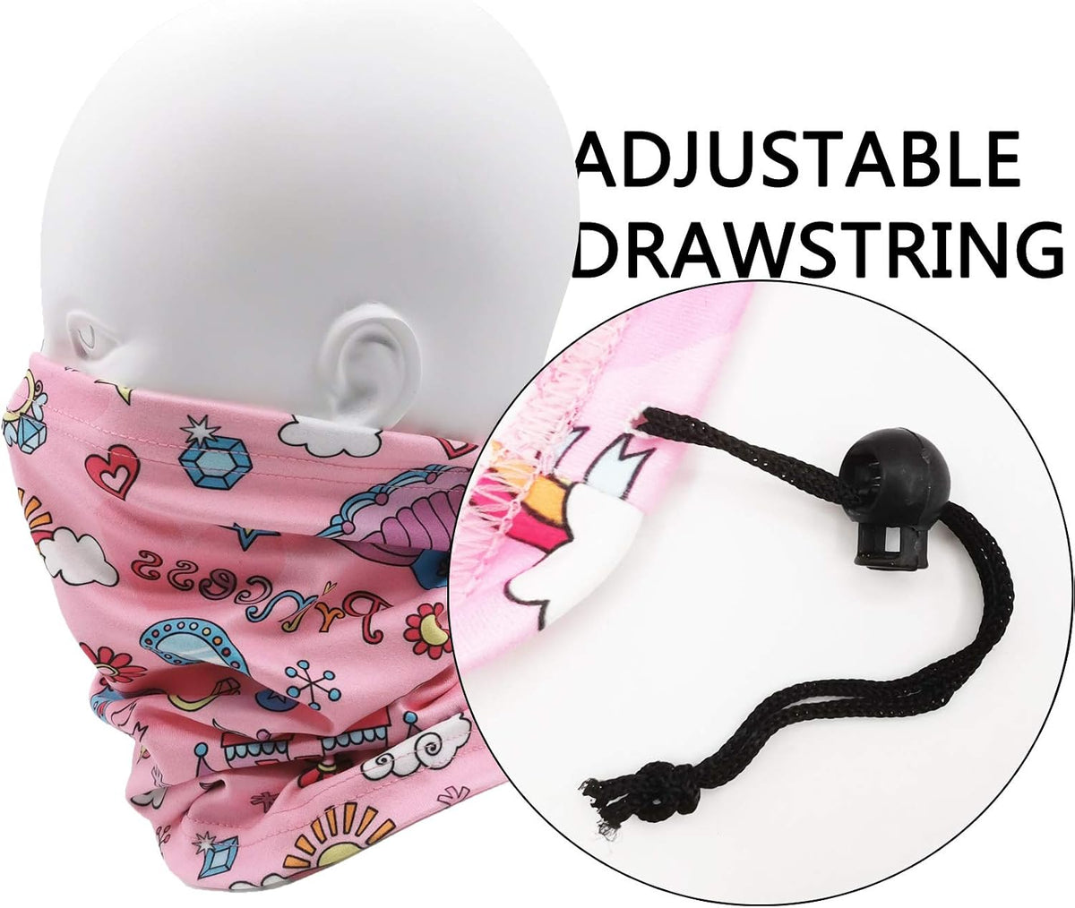 Kids Ski Mask Fleece Neck Gaiter Warmer Winter Face Cover for Boys Girls