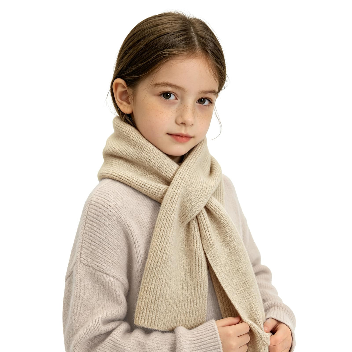 RUIKUNA Kids Scarf Girls Toddler Knitted Scarf Winter Baby Neck Warmer Boys