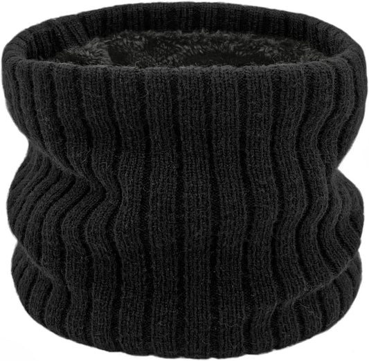 Kids Fleece Neck Warmer Gaiter Winter Scarf for Boys Girls Windproof Soft Thermal Infinity Scarf for Cold Weather