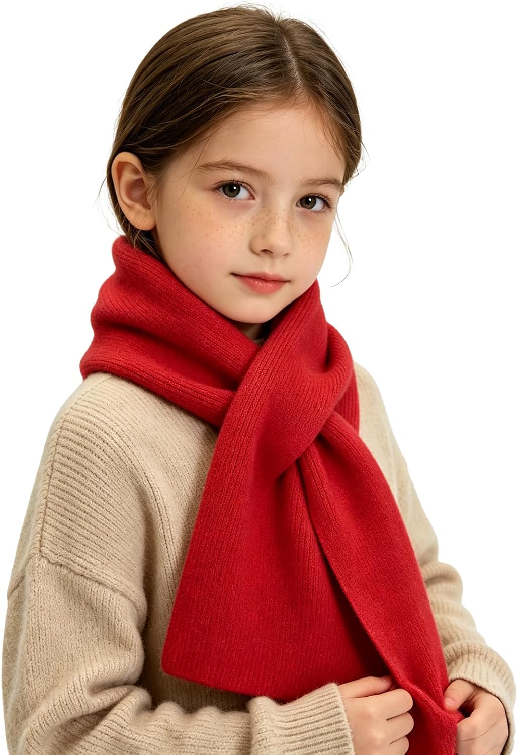 RUIKUNA Kids Scarf Girls Toddler Knitted Scarf Winter Baby Neck Warmer Boys