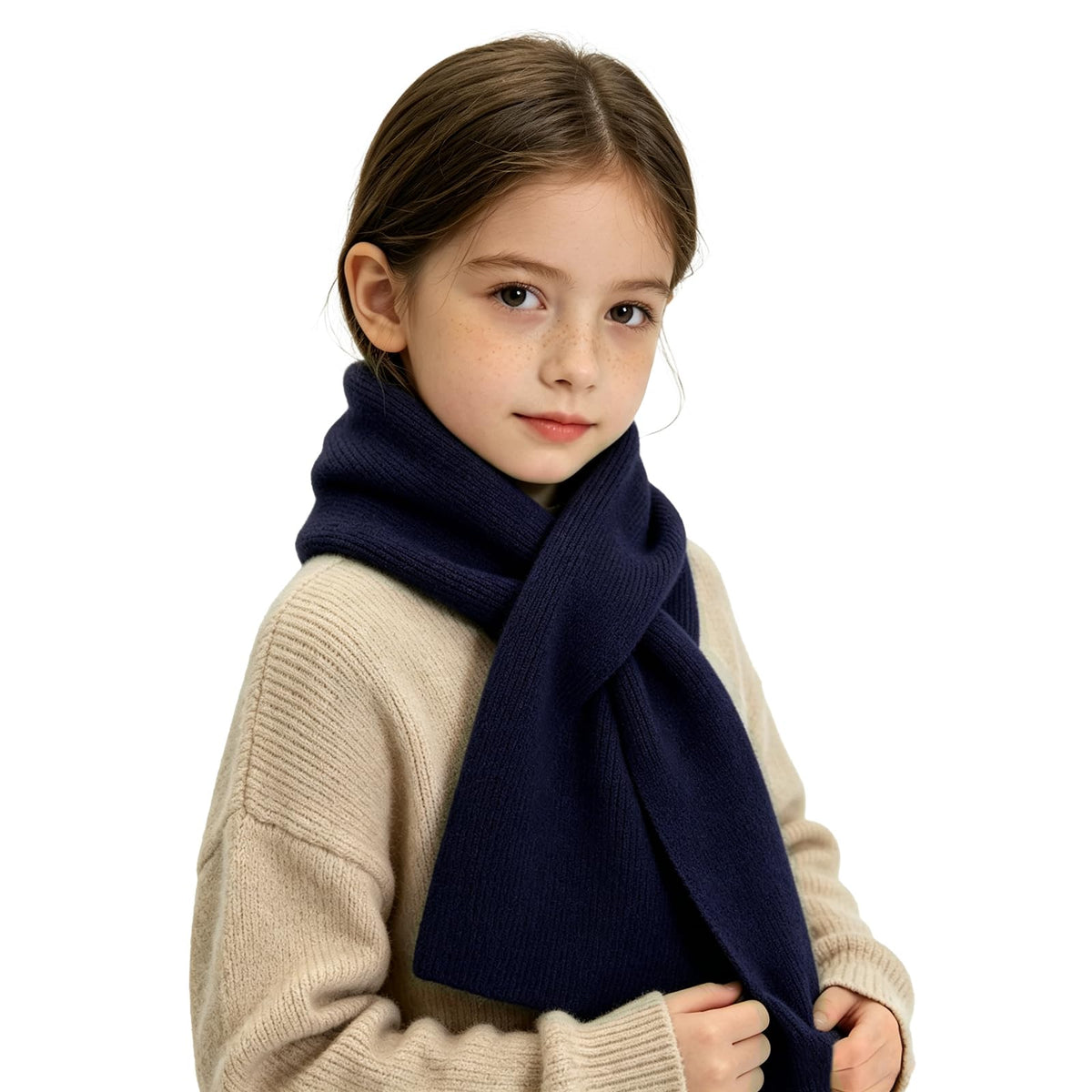 RUIKUNA Kids Scarf Girls Toddler Knitted Scarf Winter Baby Neck Warmer Boys