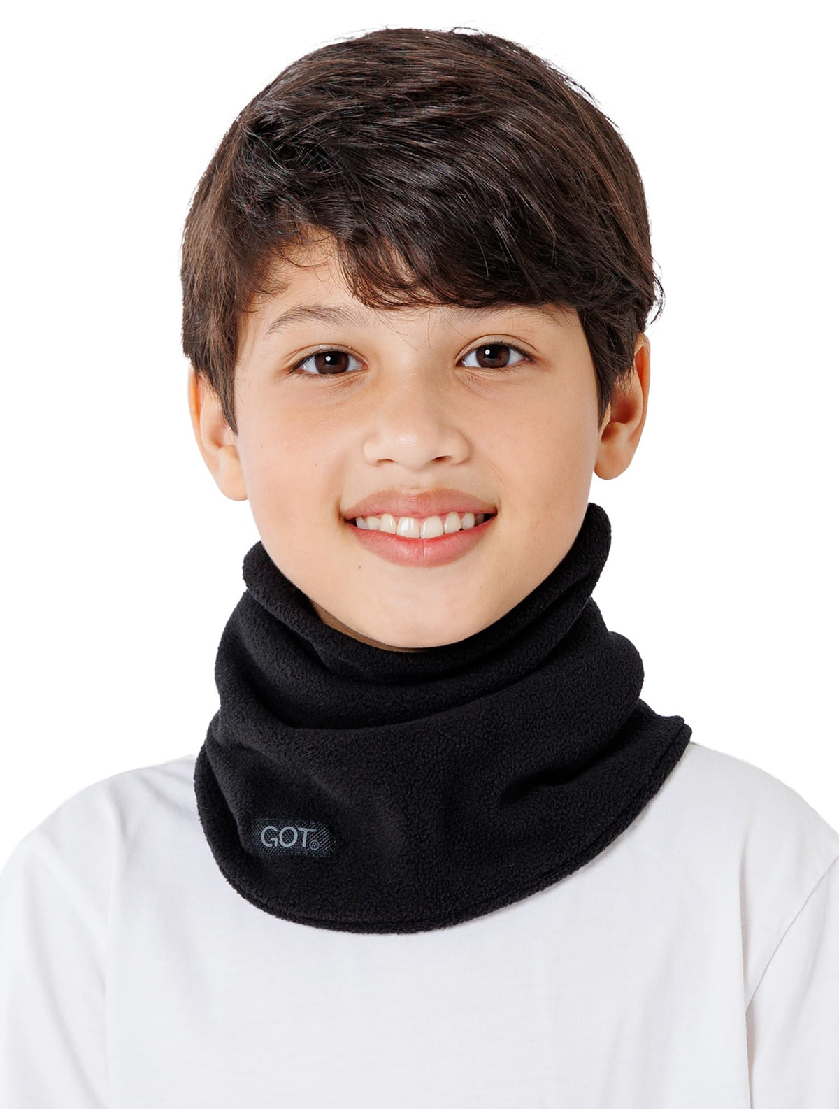 Kids Fleece Neck Warmer - Boys Girls Winter Scarf Neck Gaiter Scarf