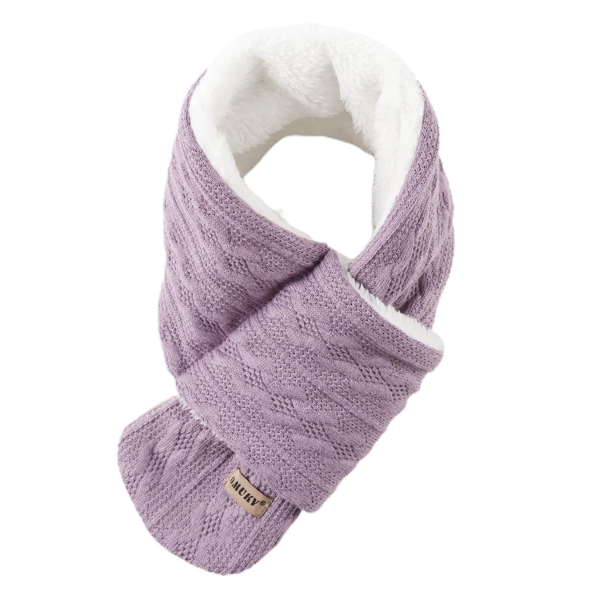 OMUKY Kids Scarf Fleece Warm Knitted Scarf Toddler Cold Weather Neck Warmer