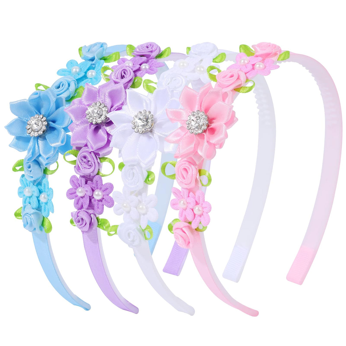 OAOLEER 4PCS Headband for Girls,Butterfly Headbands for Girls Toddlers Kids