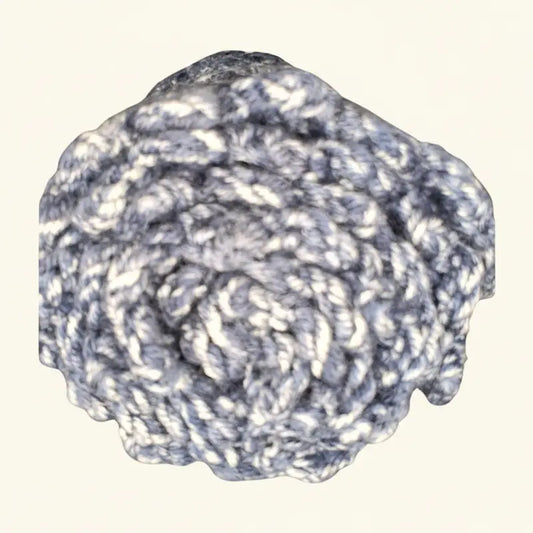 Denim Blue Crochet Scarf, Fashionable Scarf, Soft Warm Shawl, Casual Everyday All-Seasons Accessory