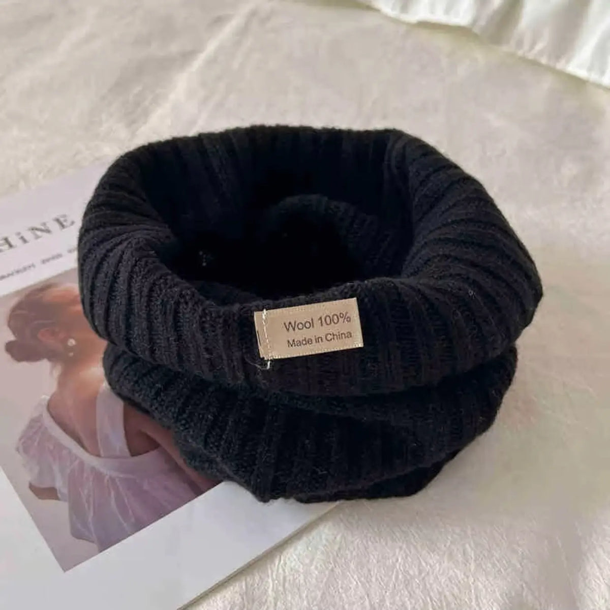 Autumn Winter Neck Warmer for Men and Women, Thickened Warm Knit Scarf, Fake Collar Design, Easy-To-Wear Headband Style