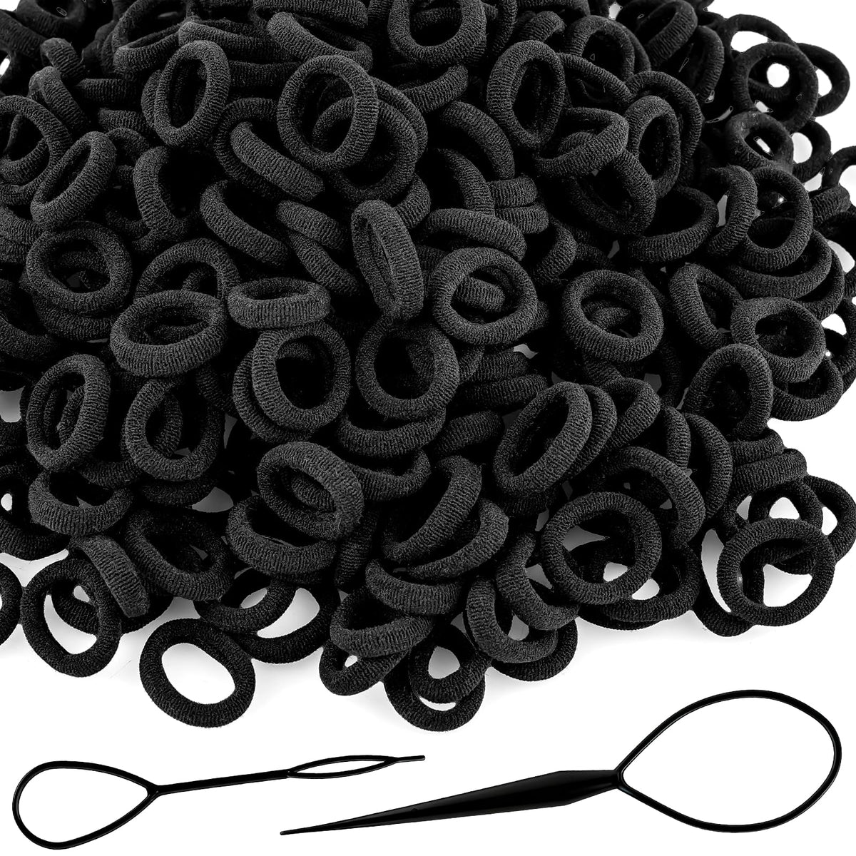 360Pcs Baby Hair Ties, Small No Damage Elastic Hair Bands