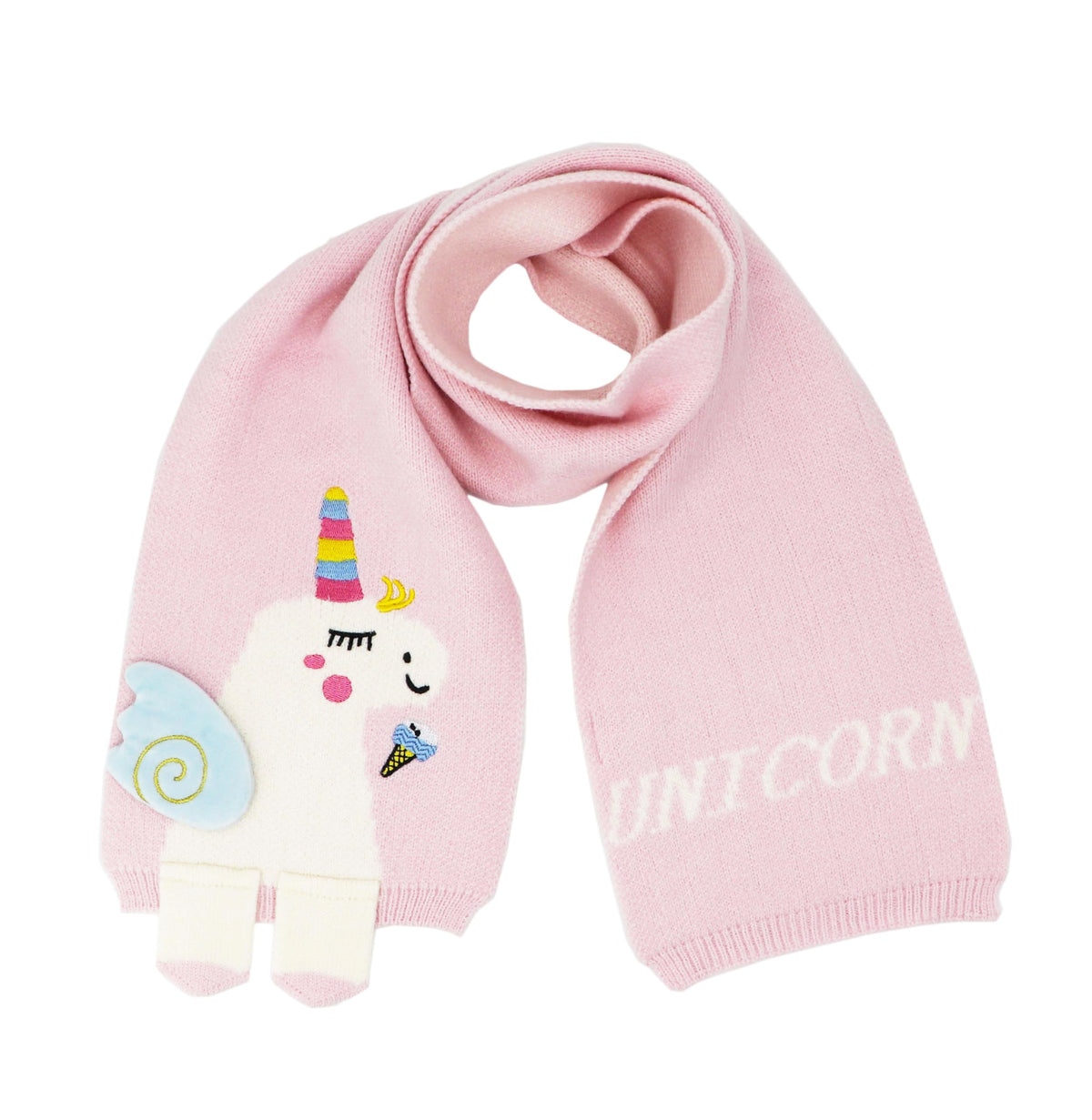 Kids Girls Boys Winter Cute Unicorn Scarf Shawl Warm Soft Cozy Fashion Knit Neck Warmer Scarfs Toddler