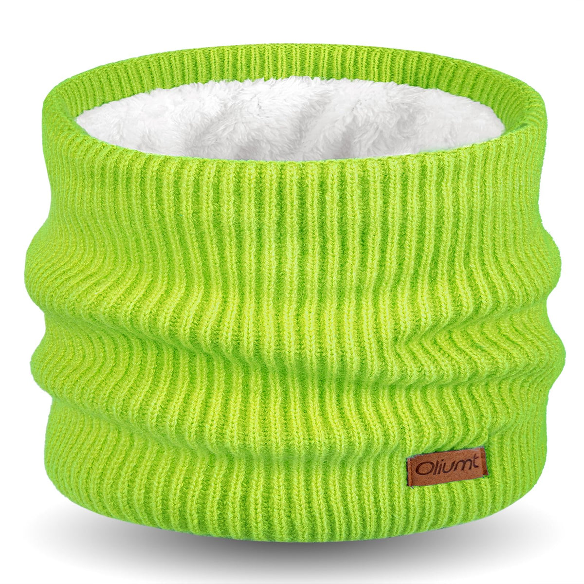 Kids Neck Warmer Winter Neck Gaiters Knitted Infinity Scarf for Boys Girls Fleece Lined Ski Mask for Cold Weather