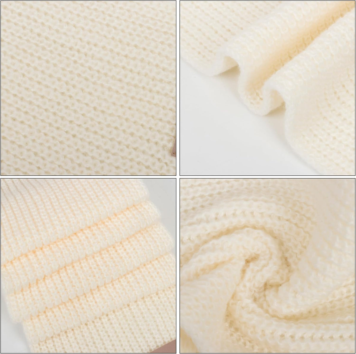 Kids Winter-Warm-Knit-Scarf Fashion Stretch Knitted Neck Scarf Boys Girls