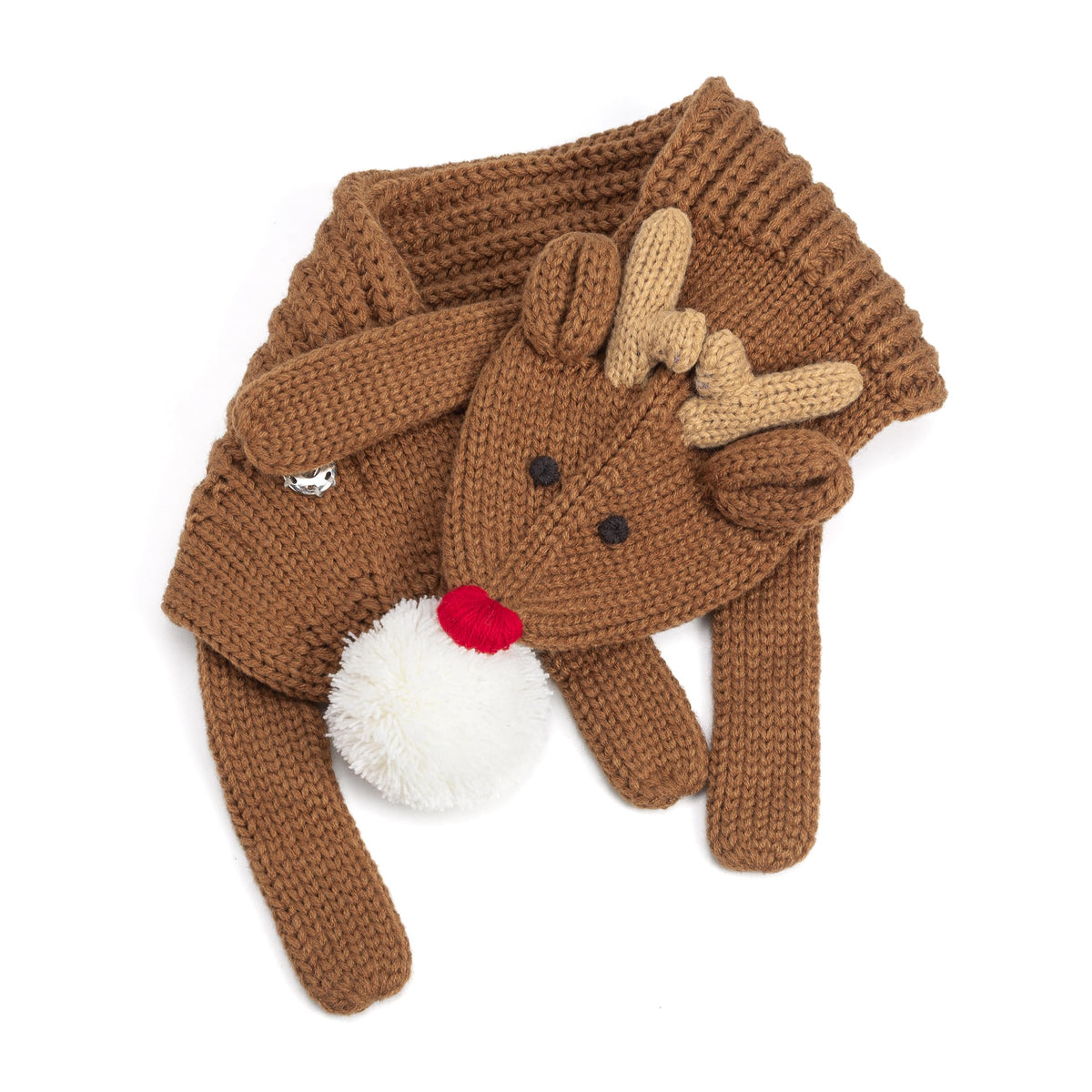 Kids Animal Knit Scarf – Soft Double‑Layer Winter Accessory for Children