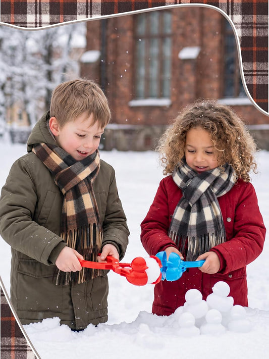 Bencailor 4 Pcs Kids Winter Scarf Kids Buffalo Plaid Scarves Christmas Warm Shawls Scarves Parent Child Scarf for Boys Girls