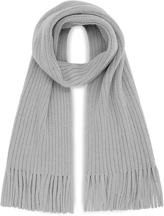 Kids Tassel Scarf Winter Long Knitted Scarves for Girls Boys