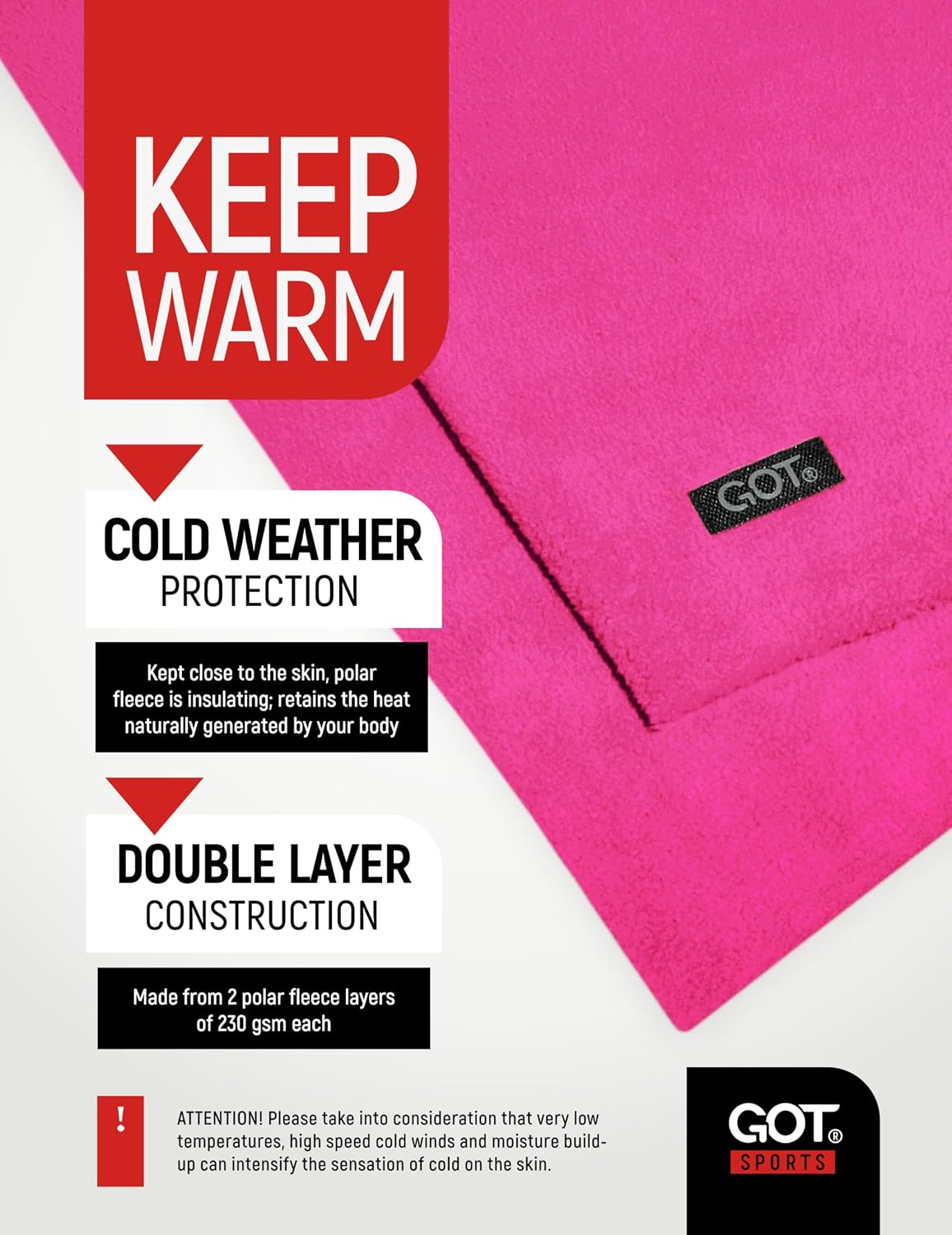 Kids Fleece Neck Warmer - Boys Girls Winter Scarf Neck Gaiter Scarf