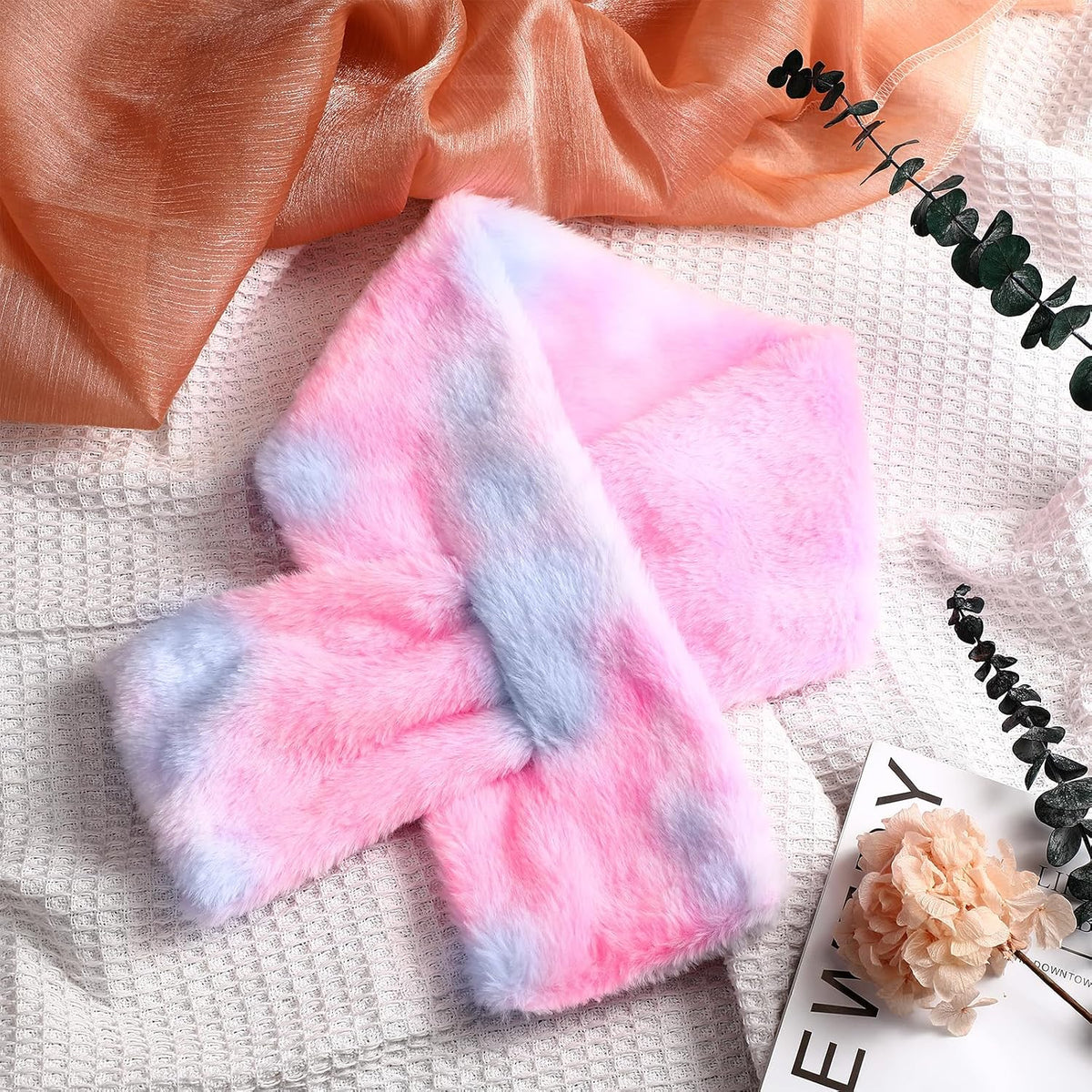 Coume Kids Scarf Girls Boys Toddlers Winter Rainbow Scarf