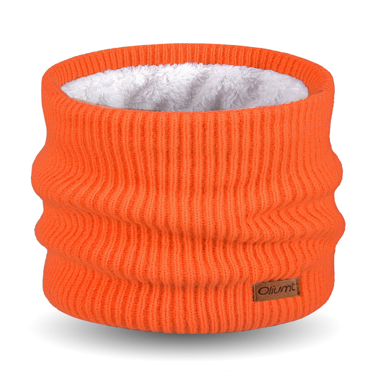 Kids Neck Warmer Winter Neck Gaiters Knitted Infinity Scarf for Boys Girls Fleece Lined Ski Mask for Cold Weather