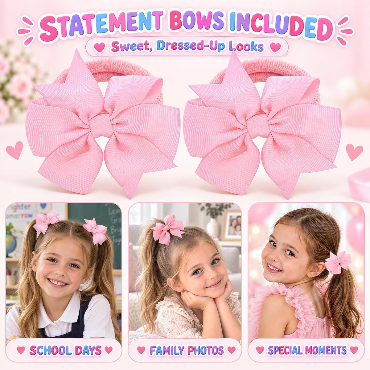30pcs Toddler Hair Ties for Girls Baby Hair Ties Elastic Hair Scrunchies