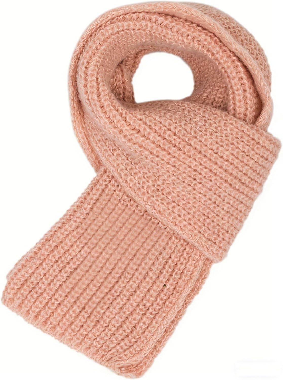 INOGIH Kids Winter Soft Warmer Knit Scarf Fashion Solid Color Toddler Baby Scarves Neck Warmer for Boys Girls