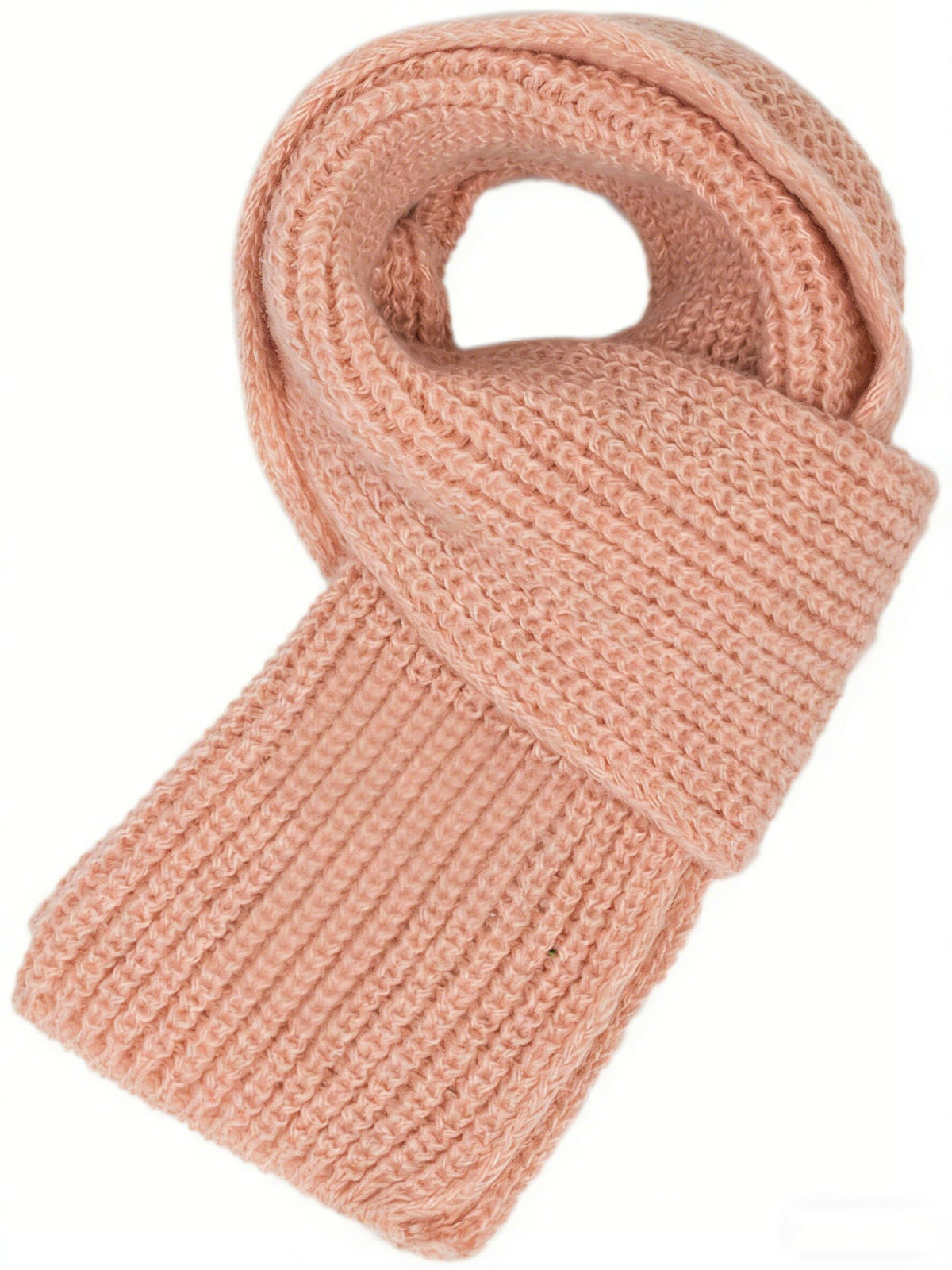 INOGIH Kids Winter Soft Warmer Knit Scarf Fashion Solid Color Toddler Baby Scarves Neck Warmer for Boys Girls