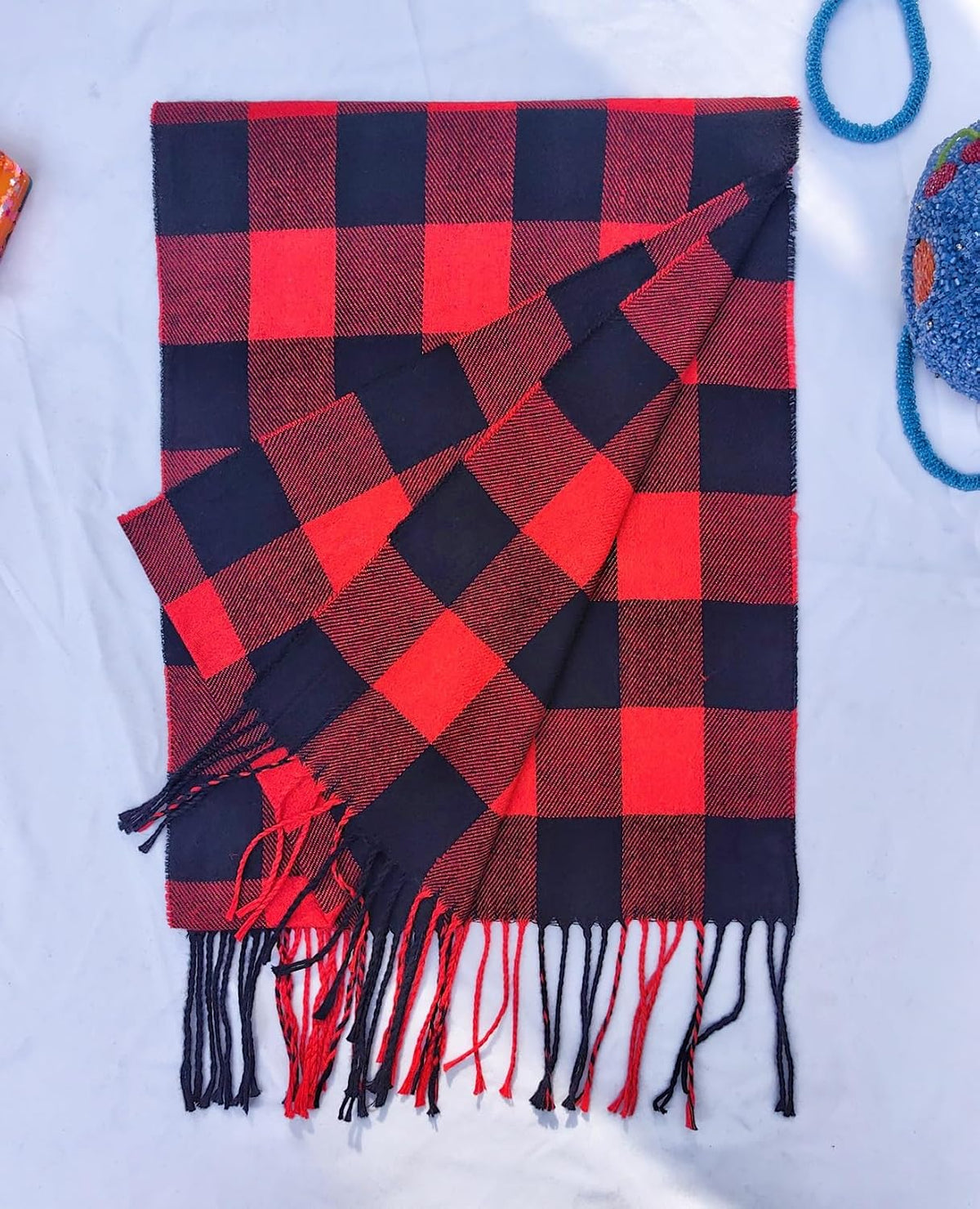 Wander Agio Winter Scarf Warm Shawls Scarves Parent-child Scarf Womens Plaid Scarfs Small