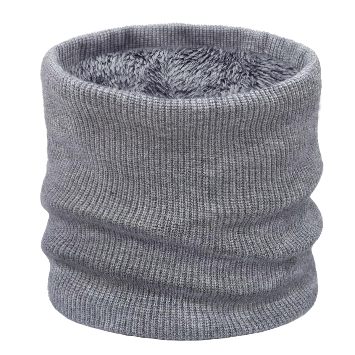 Kids Ski Mask Neck Warmer Winter Neck Gaiter Boys Girls Warm Thermal Fleece Lined Knitted Scarf for Cold Weather