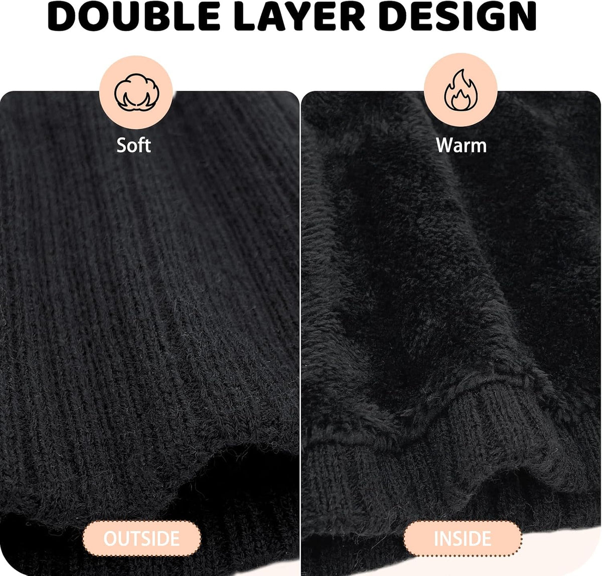 Kids Fleece Neck Warmer Gaiter Winter Scarf for Boys Girls Windproof Soft Thermal Infinity Scarf for Cold Weather