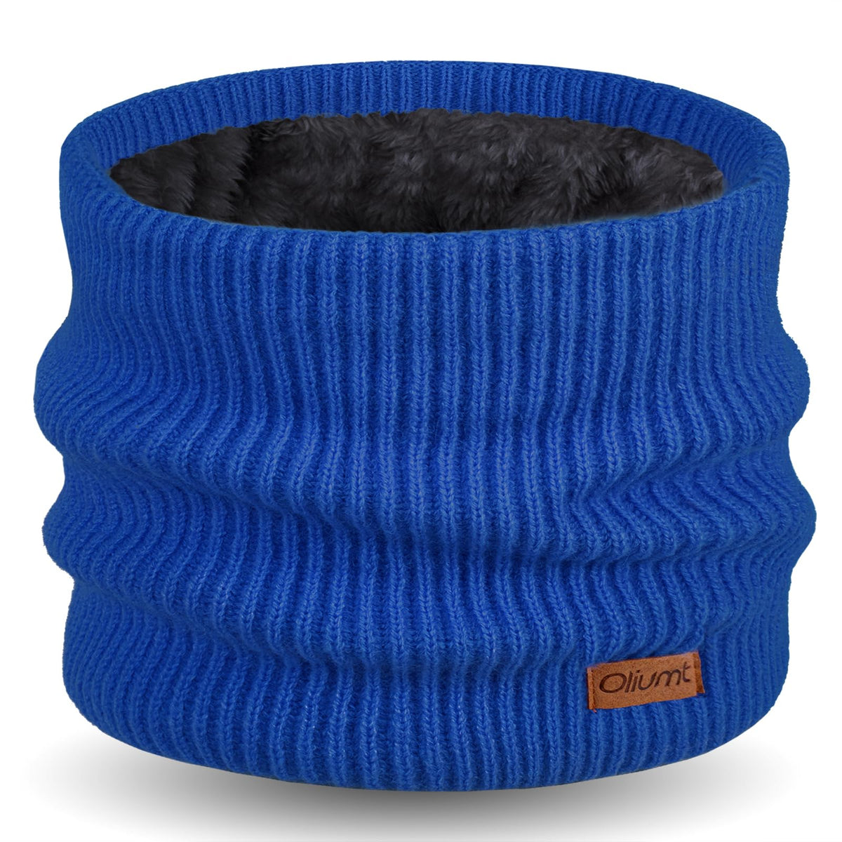 Kids Neck Warmer Winter Neck Gaiters Knitted Infinity Scarf for Boys Girls Fleece Lined Ski Mask for Cold Weather