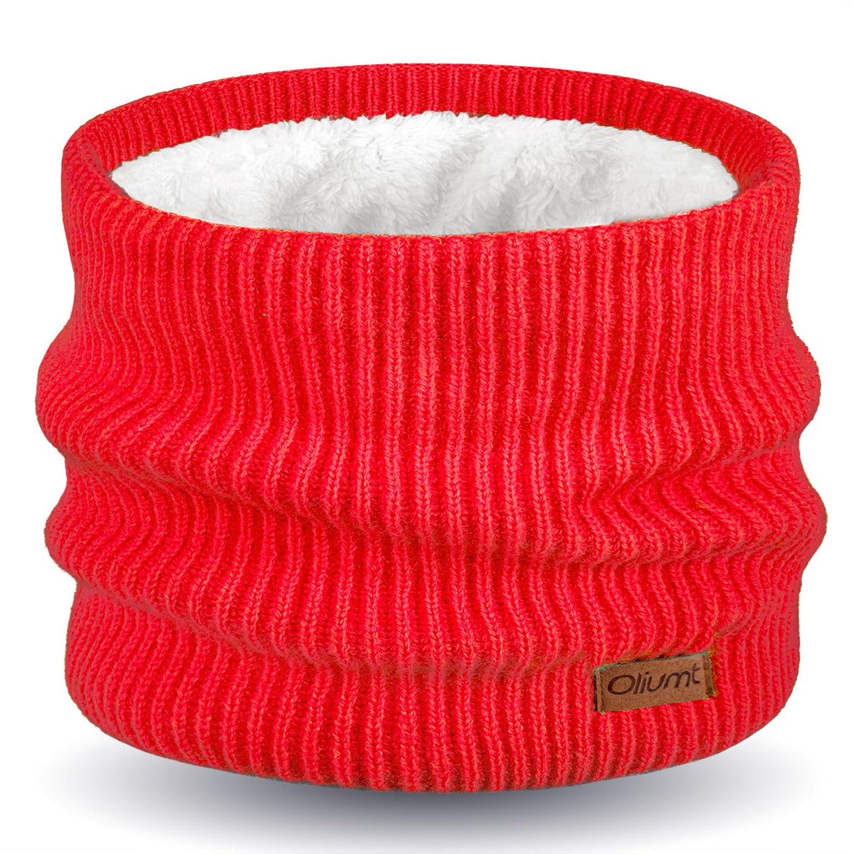 Kids Neck Warmer Winter Neck Gaiters Knitted Infinity Scarf for Boys Girls Fleece Lined Ski Mask for Cold Weather
