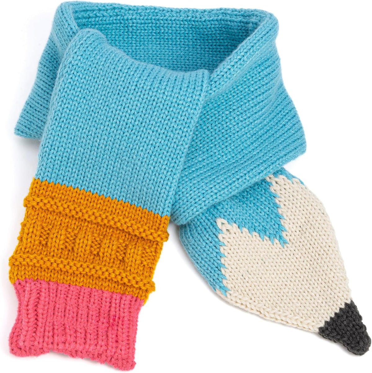 Childrens' Soft Warm Double -Knit Scarf - Pencil- Shaped (Kids Age 3-8 years, Unisex) Premium Quality, Unique Design