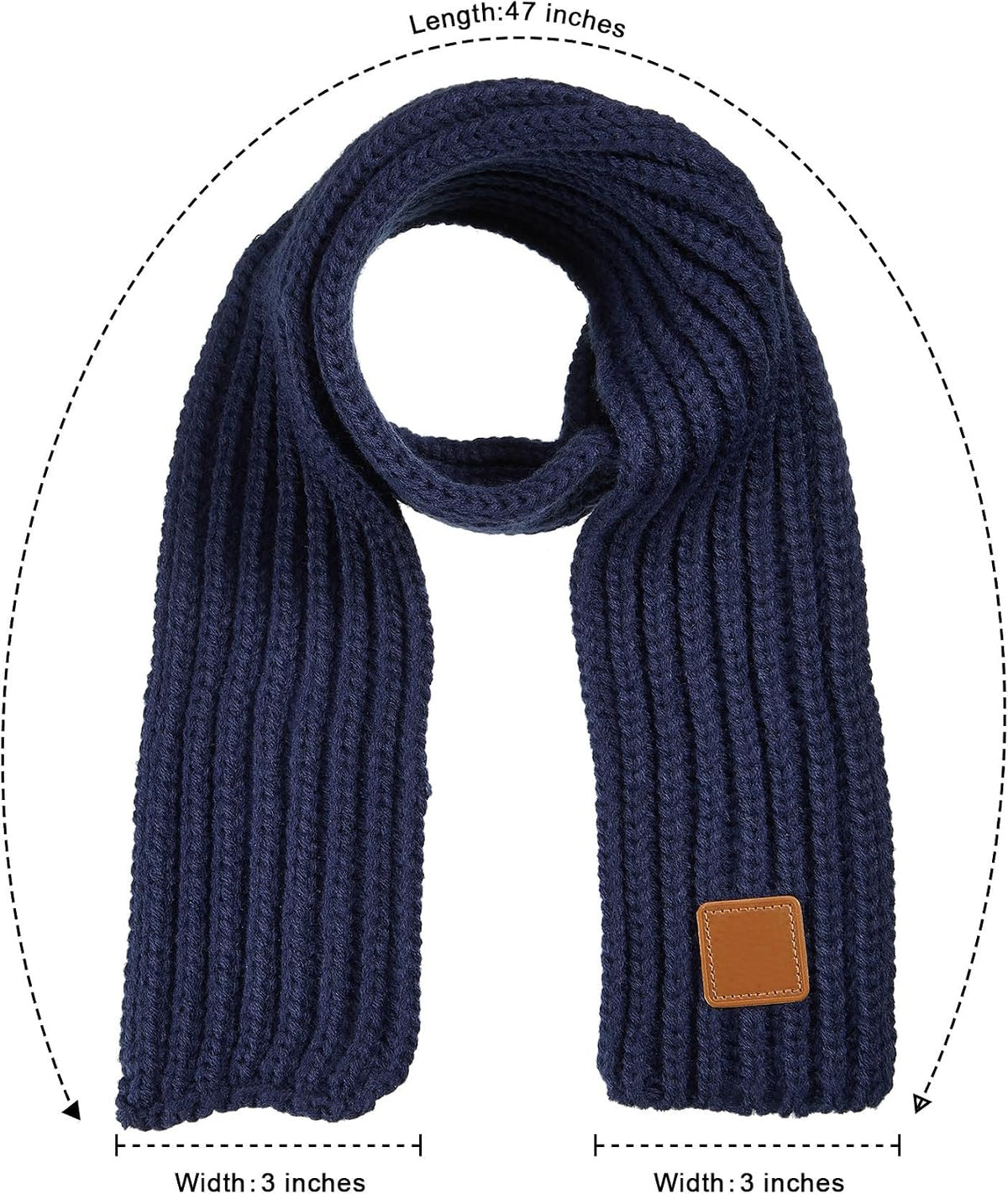 SATINIOR 6 Pcs Winter Kids Scarves Toddler Knit Neck Warmers