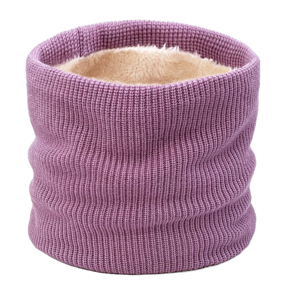 Kids Ski Mask Neck Warmer Winter Neck Gaiter Boys Girls Warm Thermal Fleece Lined Knitted Scarf for Cold Weather
