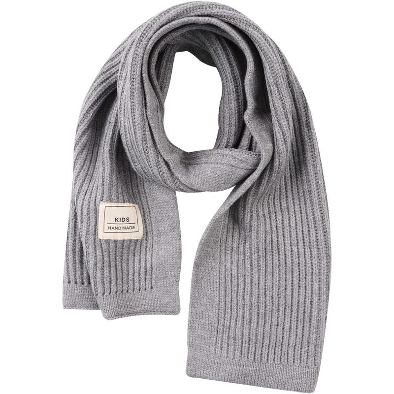 P-HDW05    Kids Scarf Soft Warm Knit Neck Warmer Winter Classic Scarf for Boys Girls