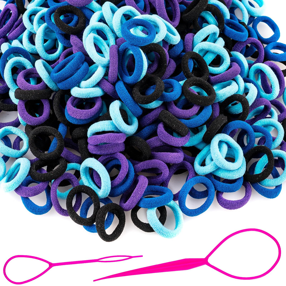 360Pcs Baby Hair Ties, Small No Damage Elastic Hair Bands