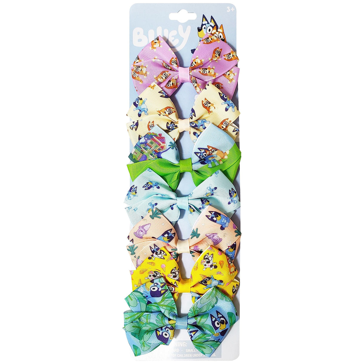 Disney Princess - Girls Hair Accessories Gift Set - Kids Hair Bows - 7 Pcs 4 Inch Bundle - Different Princess on Each Clip - Alligator Clip Ages 3+