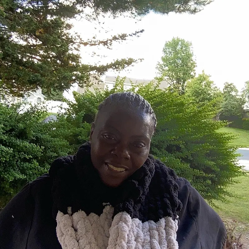 Unisex hand crochet chunky scarf