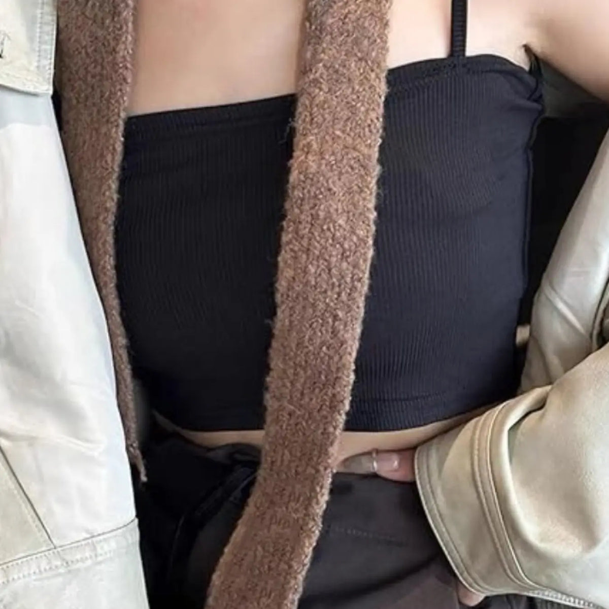 1Pc autumn and winter retro strip thin scarf women's warm and versatile shape decorative wool knitted scarf, Fluffy Soft Scarf