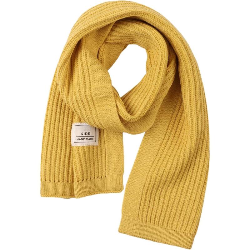 P-HDW05    Kids Scarf Soft Warm Knit Neck Warmer Winter Classic Scarf for Boys Girls